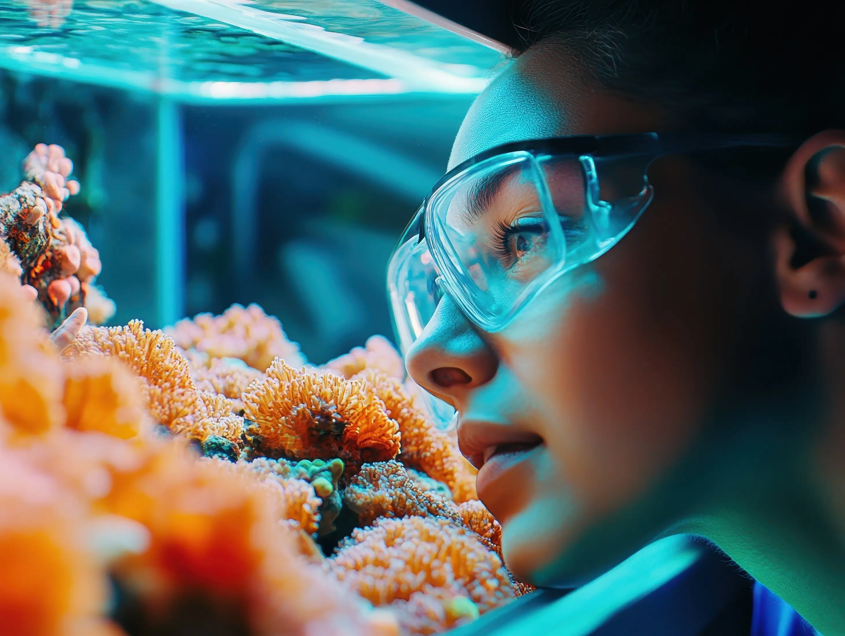 Meeresbiologe, der Korallenriffe und Ökosysteme erforscht